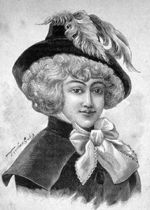 Portret van juffrouw de Fontenay of Teresa (Theresa of Terezia) Cabarrus, genaamd Madame Tallien (Talien), prinses van Caraman Chimay (1773 - 1835) - in 