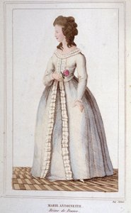 Portret van Marie Antoinette (1755-1793) (gravure 1830) door Unknown artist