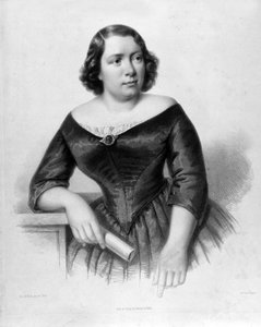 Portret van Marietta Alboni (1826-1894), Italiaanse contralto zangeres. door Unknown artist