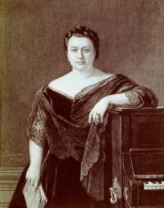 Portret van Marietta Alboni (1826-1894), Italiaanse contralto zangeres door Unknown artist