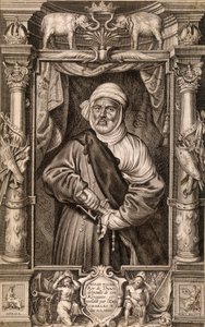 Portret van Muley Hazen (Moorse koning), Koning van Thunes ontdaan van zijn koninkrijk en hersteld door Keizer Karel V, Tunesië 1535 door Unknown artist