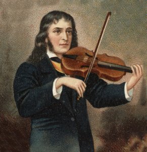 Portret van Nicolo Paganini (1782 - 1840) Italiaanse violist.