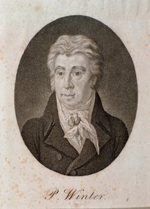 Portret van Peter Winter (gravure)