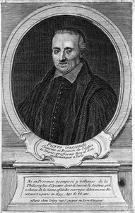 Portret van Pierre Gassendi (1592 - 1655), filosoof en geleerde. door Unknown artist