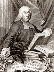 Portret van Pietro Trapassi, genaamd Pietro Metastasio (1698-1782) Italiaanse dichter en librettist door Unknown artist