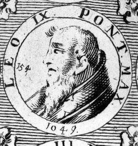 Portret van paus Leo IX (1002-1054)