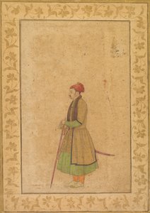 Portret van Raja Ram Singh van Amber (r. 1667-1688) met een Deccan Zwaard (recto)