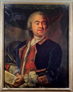 Portret van Riccardo Broschi, Italiaanse componist