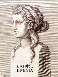 Portret van Sappho door Unknown artist