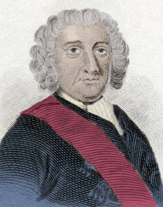 Portret van Sir Peter Warren (1703-1752), Engelse admiraal door Unknown artist