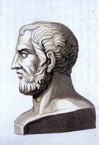 Portret van Theophrastus (372 v.Chr.- 287 v.Chr.), Griekse filosoof