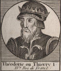 Portret van Thierry III door Unknown artist
