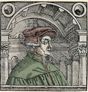 Portret van Ulrich Zwingli (1484 - 1531), Zwitserse religieuze hervormer.