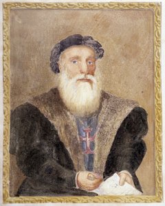 Portret van Vasco de Gama - in "The Life of Prince Henri of Portugal surnamed the Navigator" door Richard Henri Major door Unknown artist