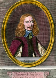 Portret van Vincent Car (1597-1648) Franse schrijver Gravure uit de 18e eeuw Privécollectie