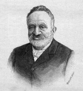 Portret van Wilfrid de Fonvielle, Franse journalist en luchtvaartpionier - gravure van 1893