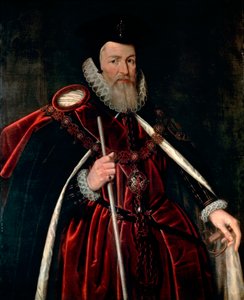 Portret van William Cecil Baron Burghley door Unknown artist