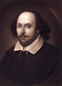 Portret van William Shakespeare (1564 - 1616) door Unknown artist