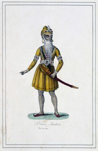 Portret van een Indiase prins in traditionele kleding - in 