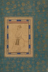Portret van een onbekende edelman van het hof van Shah Jahan