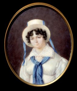 Portret van de Engelse avonturier Sophie Dawes, Barones van Feucheres, in jachtkostuum door Unknown artist