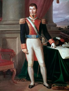 Portret van de Mexicaanse keizer Agustín Iturbide (1783-1824). Anoniem schilderij, ca. 1821 Nationaal Historisch Museum, Kasteel van Chapultepec Mexico