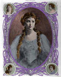 Portret van de zangeres Nellie (Nelly) Melba (1861-1931) door Unknown artist