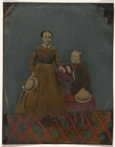 [Portret van jongen en meisje]. door Unknown artist