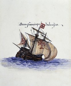 Portugese Karveel door Unknown artist