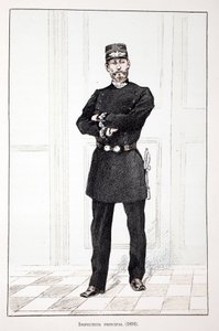 Hoofdinspecteur (1894). Kleurenets, voor illustratie 