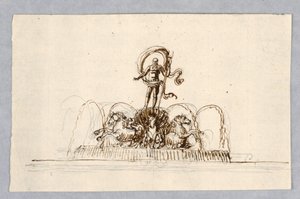 Project voor een Fontein door Unknown artist