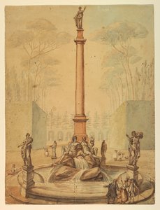 Project voor een fontein in een park