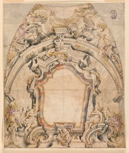 Ontwerp voor de Geschilderde Decoratie van een Koepel door Unknown artist