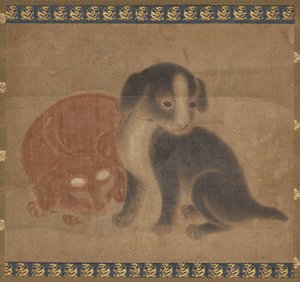 Puppies door Unknown artist