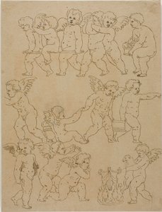 Putti die taken uitvoeren door Unknown artist