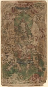 Puxian, de bodhisattva van welwillendheid door Unknown artist