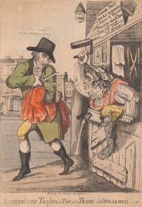 Ruzieachtige kleermakers, of twee van een vak komen zelden overeen door Unknown artist