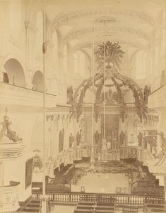 Quebec, Binnen in de kathedraal door Unknown artist