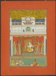 Raga Bhairaon, bladzijde uit een Jaipur Ragamala Set door Unknown artist