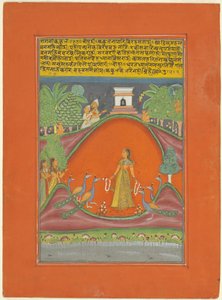 Ragini Kakubha, bladzijde uit een Jaipur Ragamala-set door Unknown artist