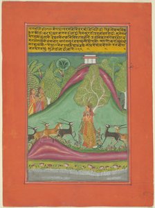 Ragini Todi, bladzijde uit een Jaipur Ragamala-set door Unknown artist