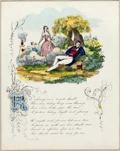 Liggend op een rozenheuvel (valentijn)