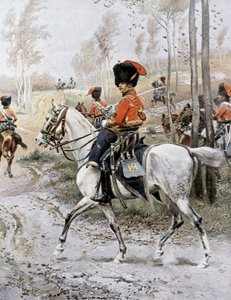 Regiment van ruiterjagers door Unknown artist