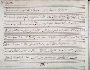 Samenvatting van de opera De kroning van Darius door Giuseppe Aldrovandini door Unknown artist