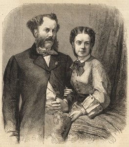 Richard Klemens von Metternich (1829-1895) en Pauline Metternich (Pauline Clementine Marie Walburge, Gravin Sandor von Szlavnicza - Prinses van Metternich-Winneburg zu Beilstein) (1836-1921) - Het Illustere Universum van 1864