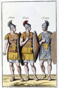Romeinse legionairs. Gravure uit het begin van de 19e eeuw door Unknown artist