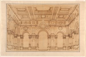 Kamer in een paleis door Unknown artist