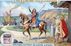 Ronde tafel cyclus (5): Perceval gaat op zoek naar avonturen door Unknown artist