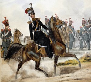 Russische Kozakken - tekening, begin 19e eeuw door Unknown artist
