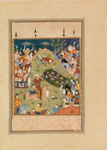 Rustam Tilt Qanun van Zijn Paard door Unknown artist